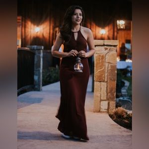 Maroon dress. Worn once.